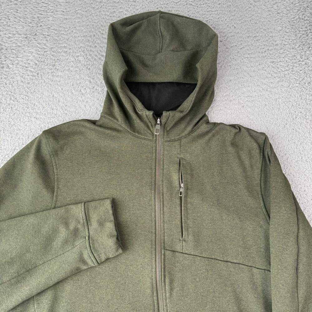Lululemon City Sweat Full Zip Hoodie Thermo Mens Large Green Gym M3BC2S